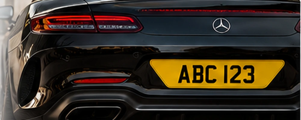 Demonstrative shaped rear plate installation